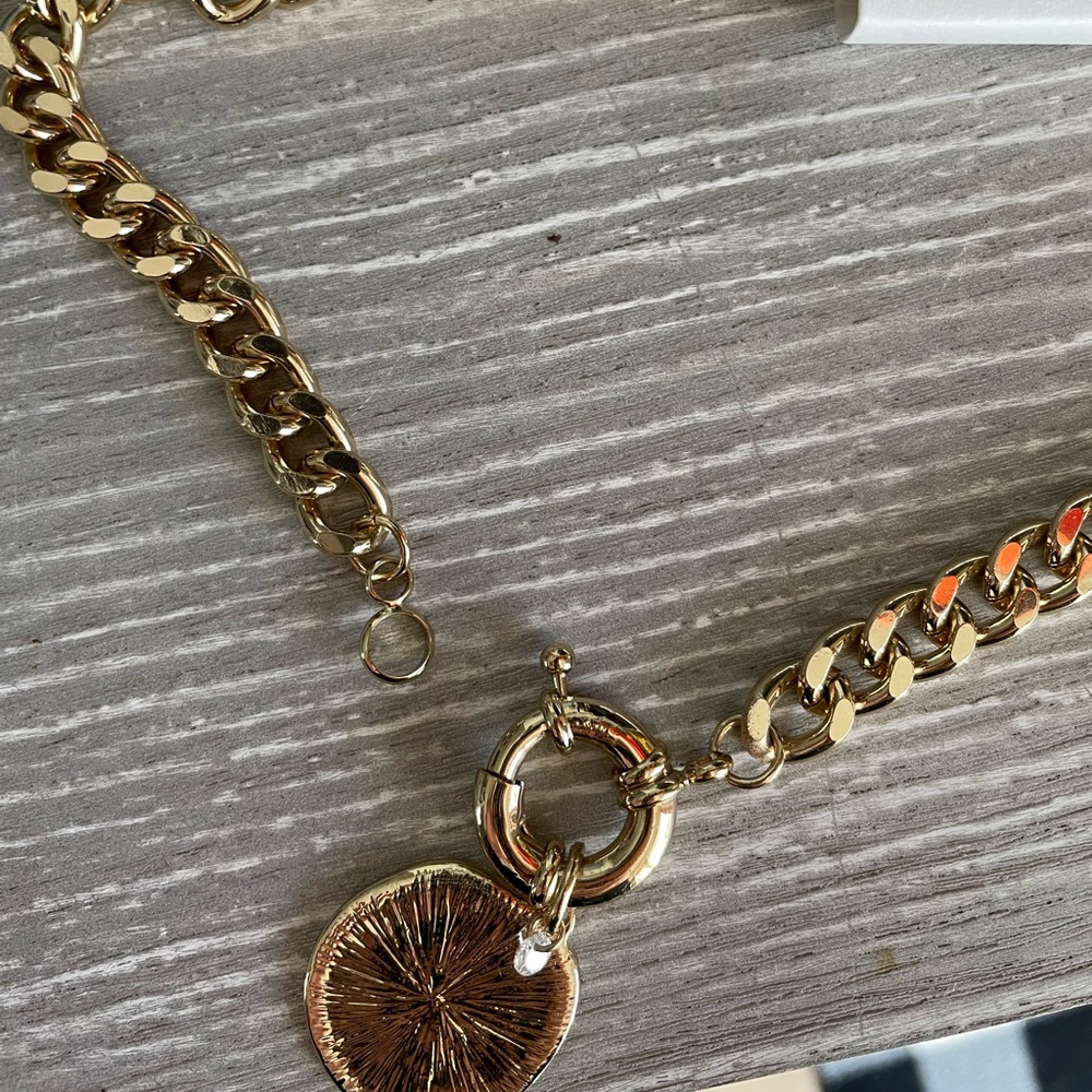 Nwt Express Gold Statement Necklace - image 4